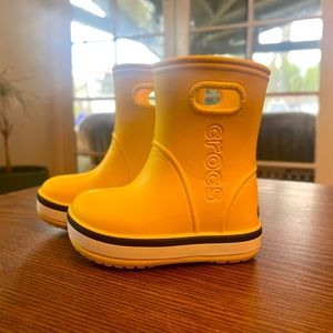 Croc Rain Boots | Toddler Size 6 | Color: Yellow